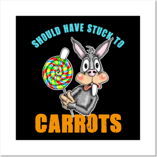 Funny Easter Bunny Candy Posters and Art